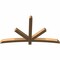 Ekena Millwork Alberta Smooth Timber Gable Bracket, Western Red Cedar, 72"W x 42"H x 3 1/2"D x 3 1/2"F, 14/12 Pitch GBW072X42X0404ALB00SWR - alternate 4